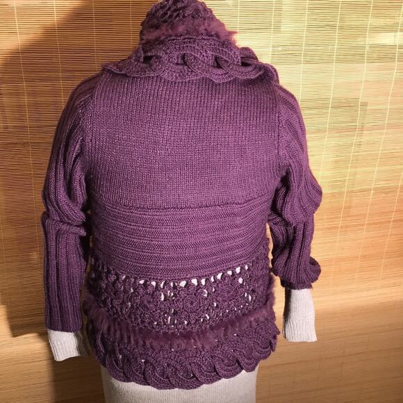 Bacci Purple Wool Blend Sweater. M - Picture 5 of 6